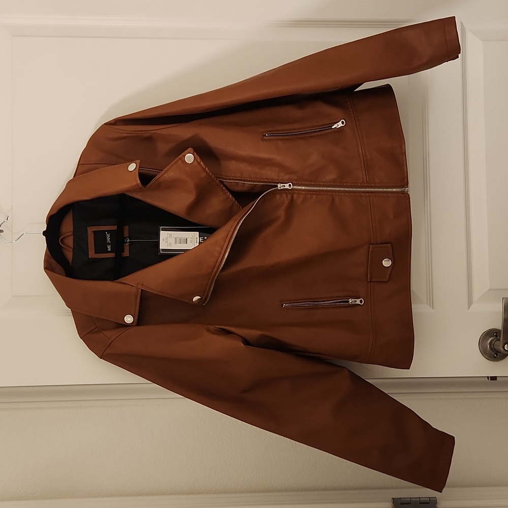 Faux leather jacket